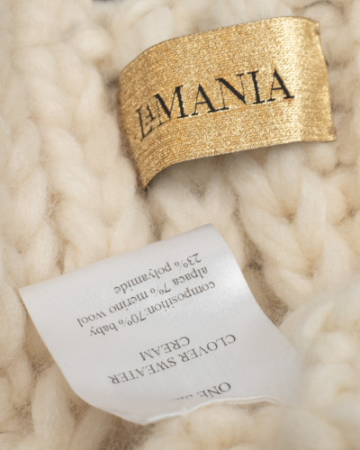 La Mania Sweter kremowy ceny online ok 500 zł