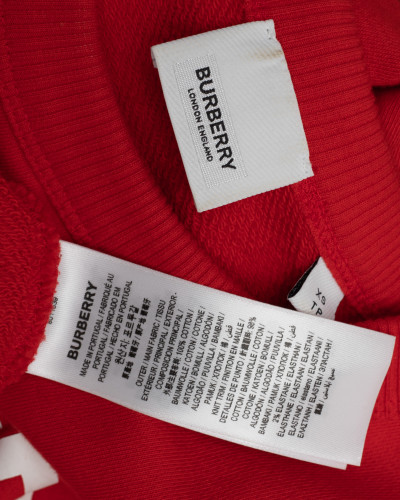 Burberry Bluza czerwona z logo
