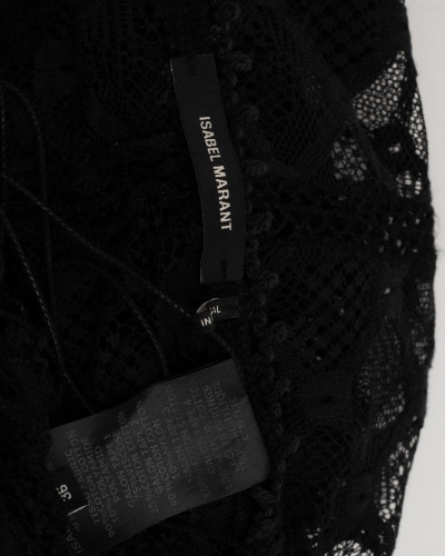 Isabel Marant Bluzka czarna koronkowa
