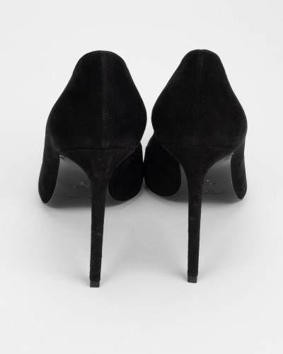 Saint Laurent  Szpilki czarne zamszowe