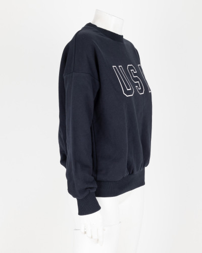 Anine Bing Bluza czarna 'USA'