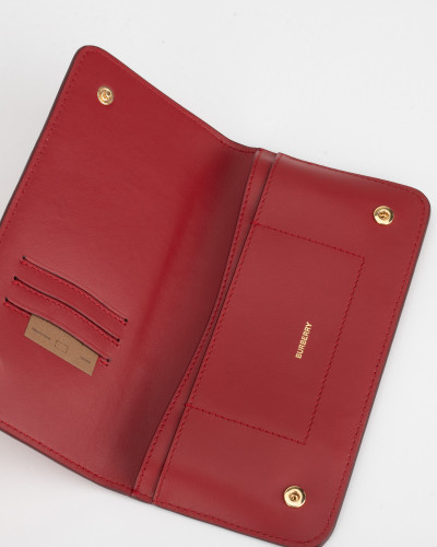 Burberry Porftel i etui czerwony duzy