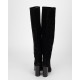 Saint Laurent  Kozaki czarne zamszowe