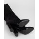 Saint Laurent  Kozaki czarne zamszowe