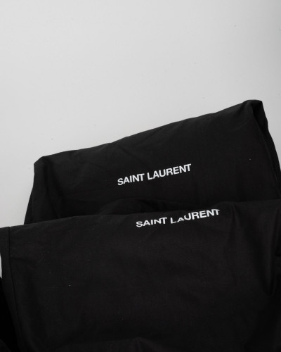 Saint Laurent  Kozaki czarne zamszowe