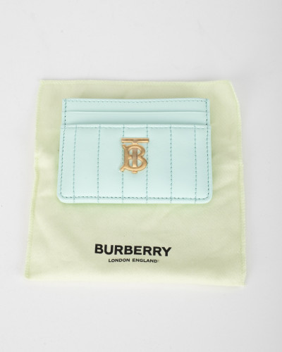 Burberry Porftel i etui miętowy cardholder