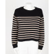 Red Valentino Sweter w paski + zlota wazka i gwiazdki