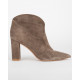 Gianvito Rossi Buty khaki zamszowe botki
