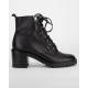 Gianvito Rossi Buty czarne botki sznurowane