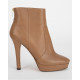 Jimmy Choo Buty brązowe botki na obcasie
