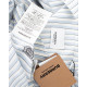 Burberry Sukienka koszulowa niebieska w paski