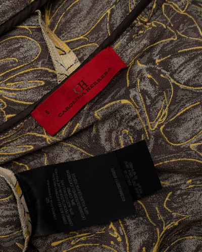 Carolina Herrera Sukienka w żółte wzory