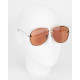 Dior Okulary srebrne oprawki + brazowe szkla