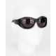 Bottega Veneta Czarne sportowe okulary