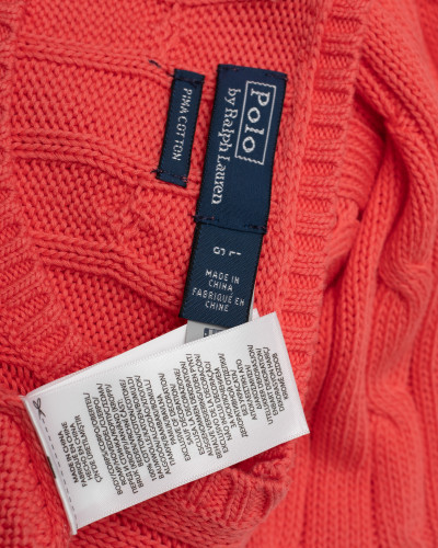 Ralph Lauren Sweter malinowy