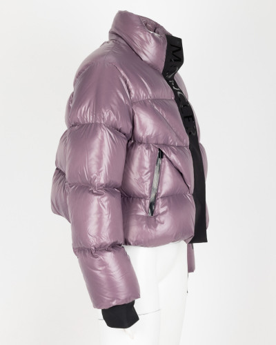 Moncler Kurtka fioletowa krótka
