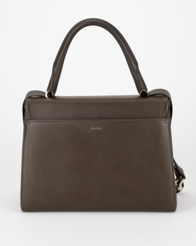 Max Mara Torebka khaki skórzana