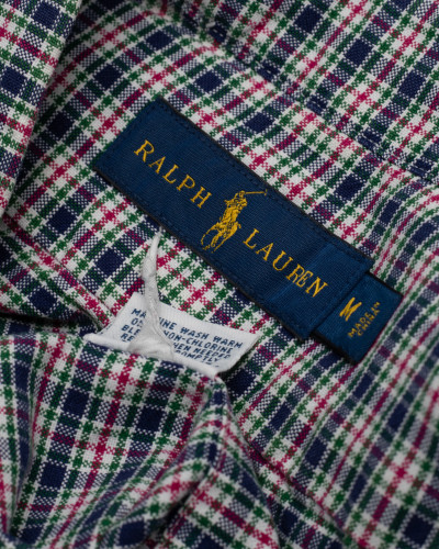 Ralph Lauren Koszula ftobna krata kolorowy znaczek