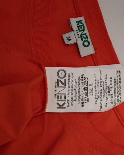 Kenzo T-shirt pomarańczowy z tygrysem
