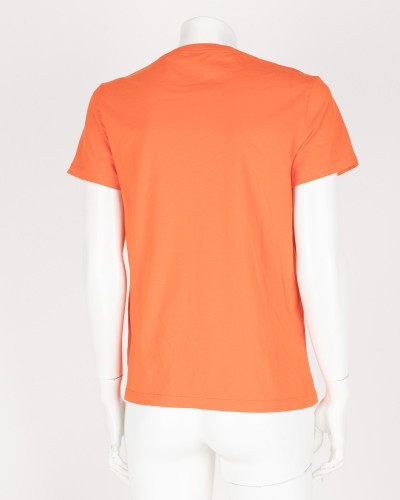 Kenzo T-shirt pomarańczowy z tygrysem