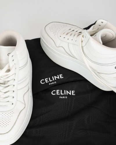 Celine Sportowe białe trampki na platformie