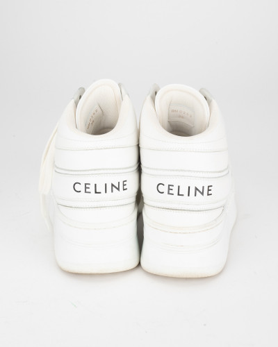 Celine Sportowe białe trampki na platformie
