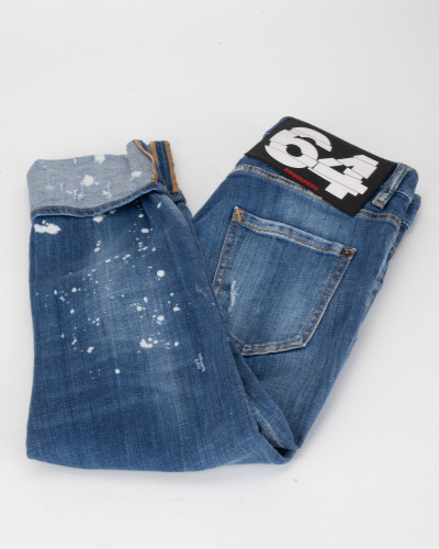 Dsquared2 Jeansy z przetarciami ciemniejsze