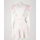 Love Shack Fancy  Sukienka tie dye kolorowaz falbankami