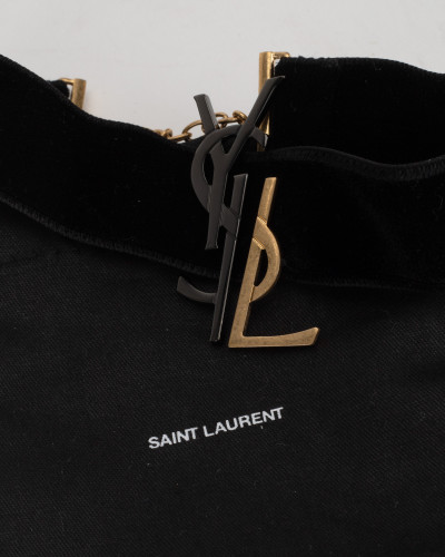 Saint Laurent  czarny aksamitny cocker YSL