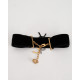 Saint Laurent  czarny aksamitny cocker YSL