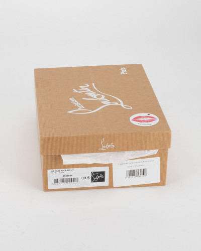 Christian Louboutin Szpilki bezowe lakierowane so Kate  120