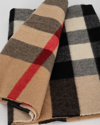 Burberry Szalik klasyczny bezowy bez metki