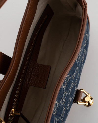 Gucci Torebka jeansowo brązowa Jackie