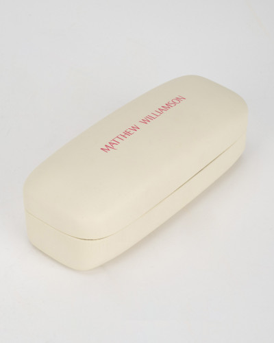 Linda Farrow x Matthew Williamson Okulary granatowe