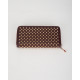 Christian Louboutin Porftel bordowy z ćwiekami