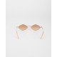 Gucci Okulary romby transparentne