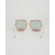 Gucci Okulary duze kwadratowe zlota oprawa