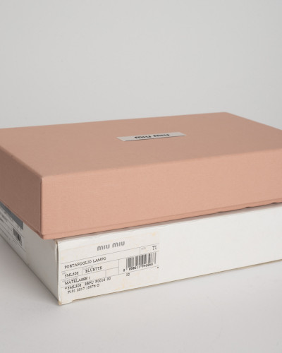 Miu Miu Porftel granatowy