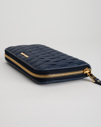 Miu Miu Porftel granatowy