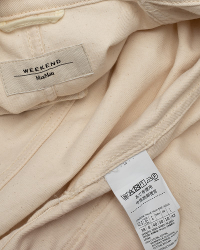 Max Mara Kurtka kremowa jeansowa