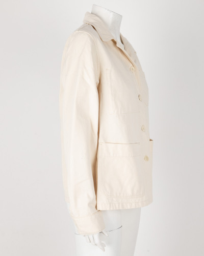 Max Mara Kurtka kremowa jeansowa