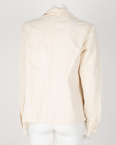 Max Mara Kurtka kremowa jeansowa