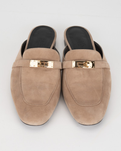 Hermes Loafer beżowe oz mule