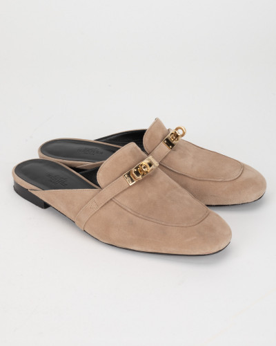 Hermes Loafer beżowe oz mule