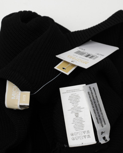 Michael Kors Sweter czarny ze złotymi guzikami