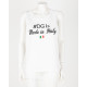 Dolce & Gabbana Bluzka  bez rękawów biała "DG is made in Italy'
