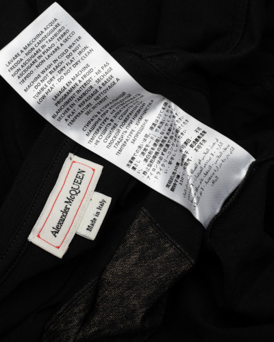 Alexander McQueen Koszulka czarna z grafiką