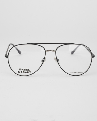 Isabel Marant Okulary OPRAWKI cienka czarna ramka