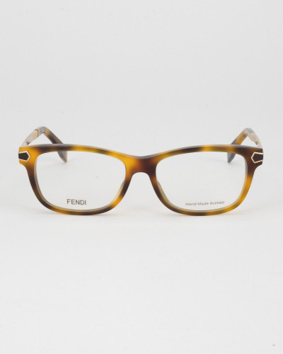Fendi Okulary żółto brązowe oprawki korekcyjne