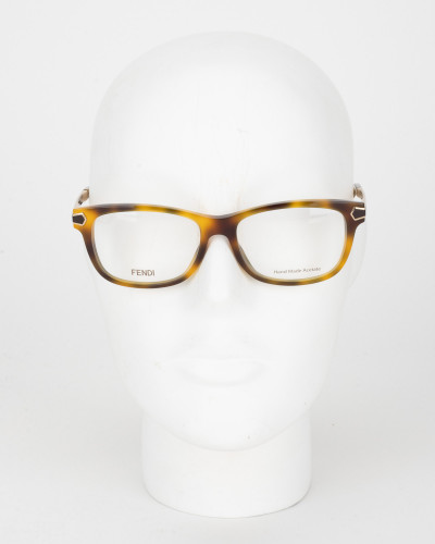 Fendi Okulary żółto brązowe oprawki korekcyjne